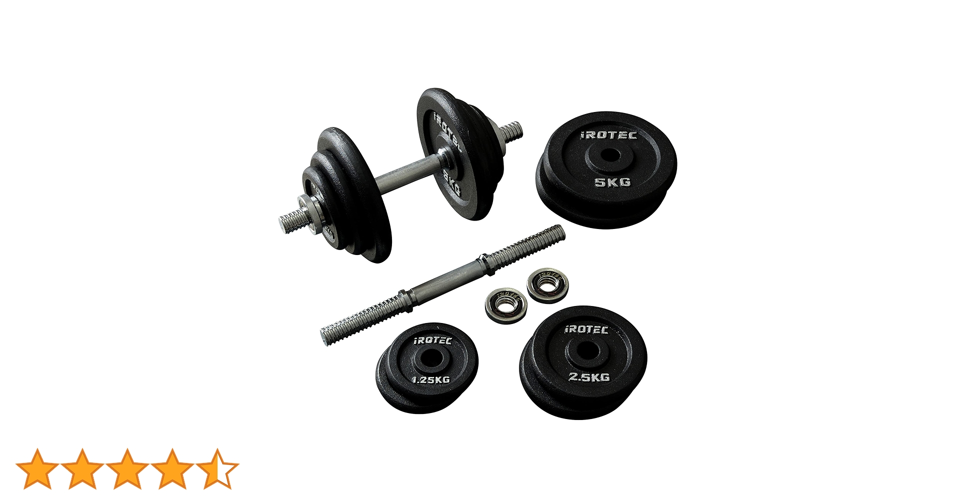 iROTEC ダンベルプレート 15kg 2点 Amazon | IROTEC（アイロテック）ラバー ダンベル 30KG セット